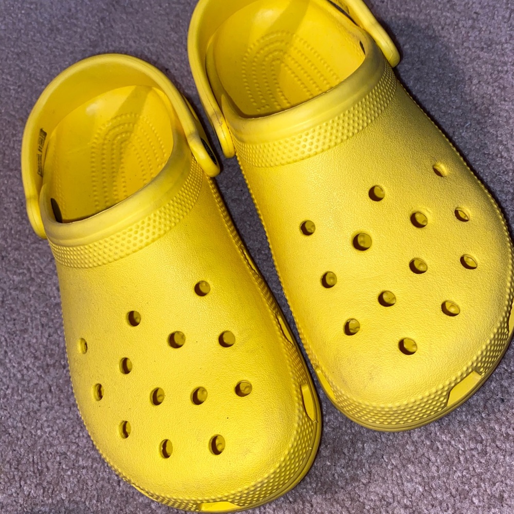 Yellow crocs